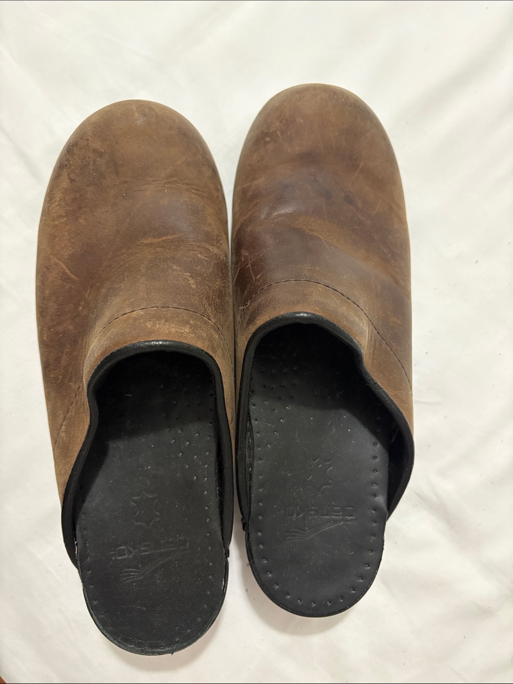 Dansko Brown Slip-On Men’s Leather Mule Shoes size 39